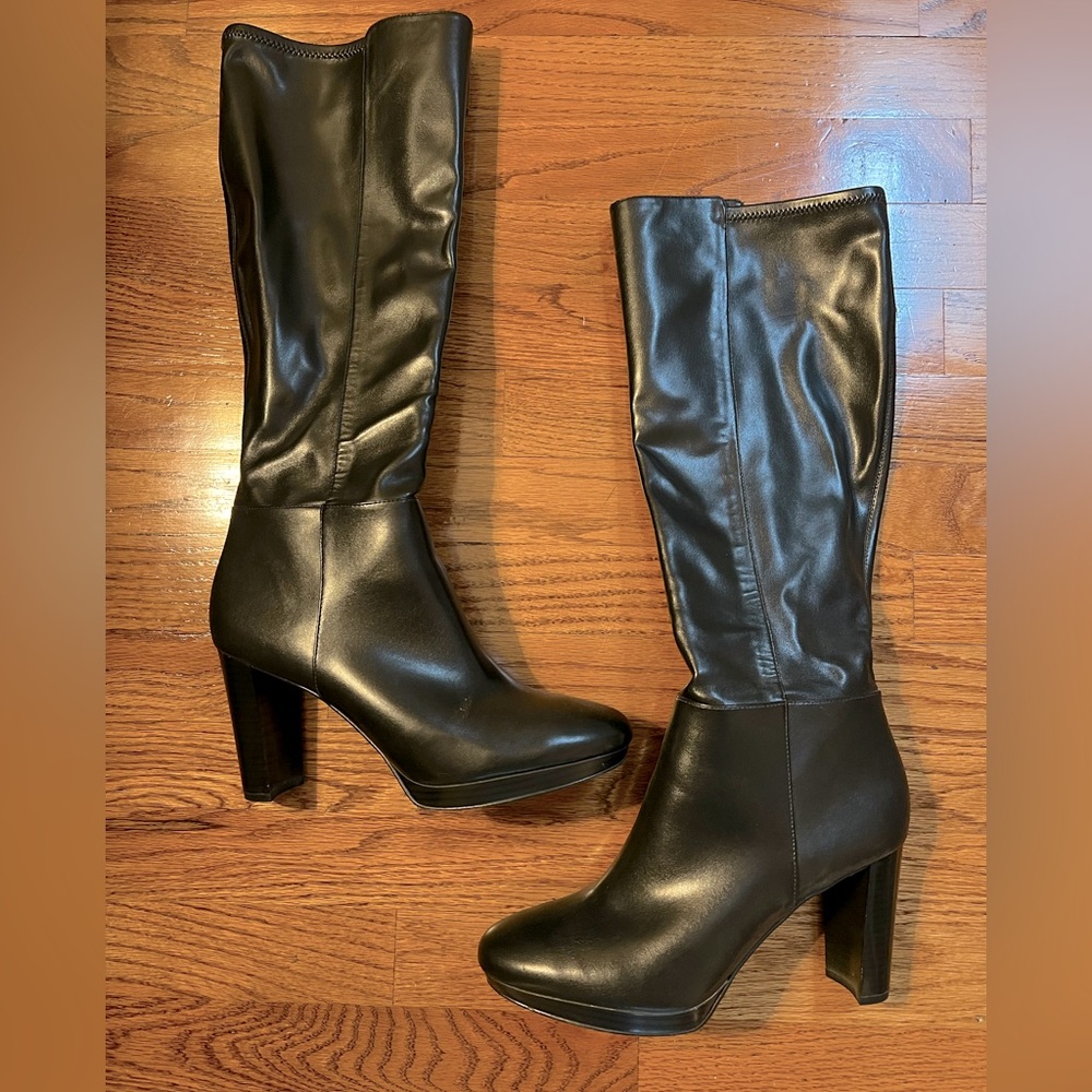 Nine West knee high platform boots